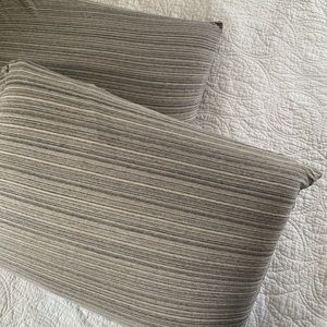 Urban Outfitters Full Pillow Cases Striped Cream